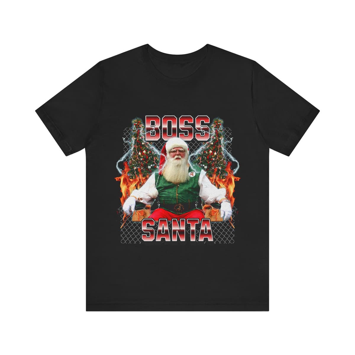 Santa Boss Tee Christmas T-Shirt