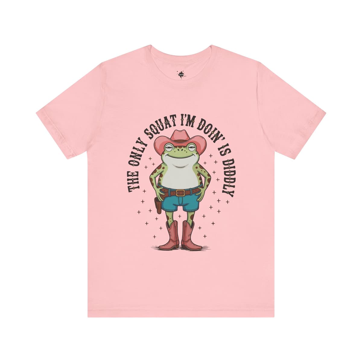 Funny Frog Cowboy T-Shirt – The Only Squat I’m Doin’ Is Bibbly Western Tee