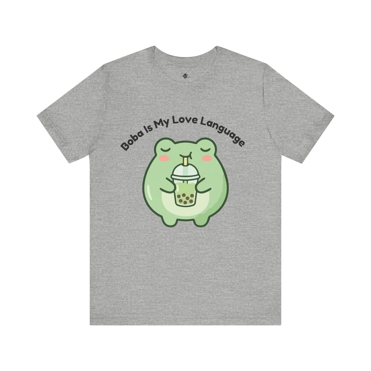 Boba Is My Love Language Tee — Cute Frog Bubble Tea T-Shirt